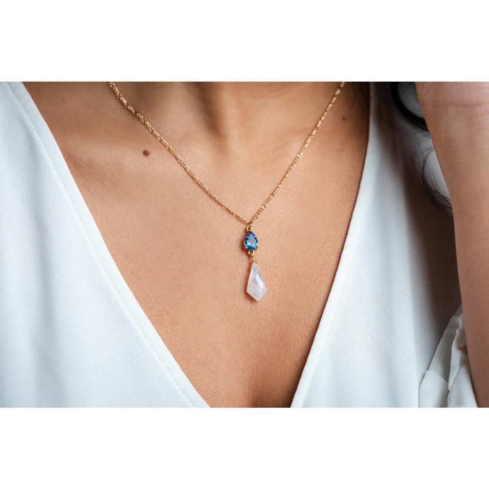 *Jada* Moonstone Gemstone Necklace